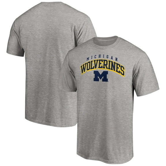 Men's Heather Gray Michigan Wolverines Line Corps T-Shirt