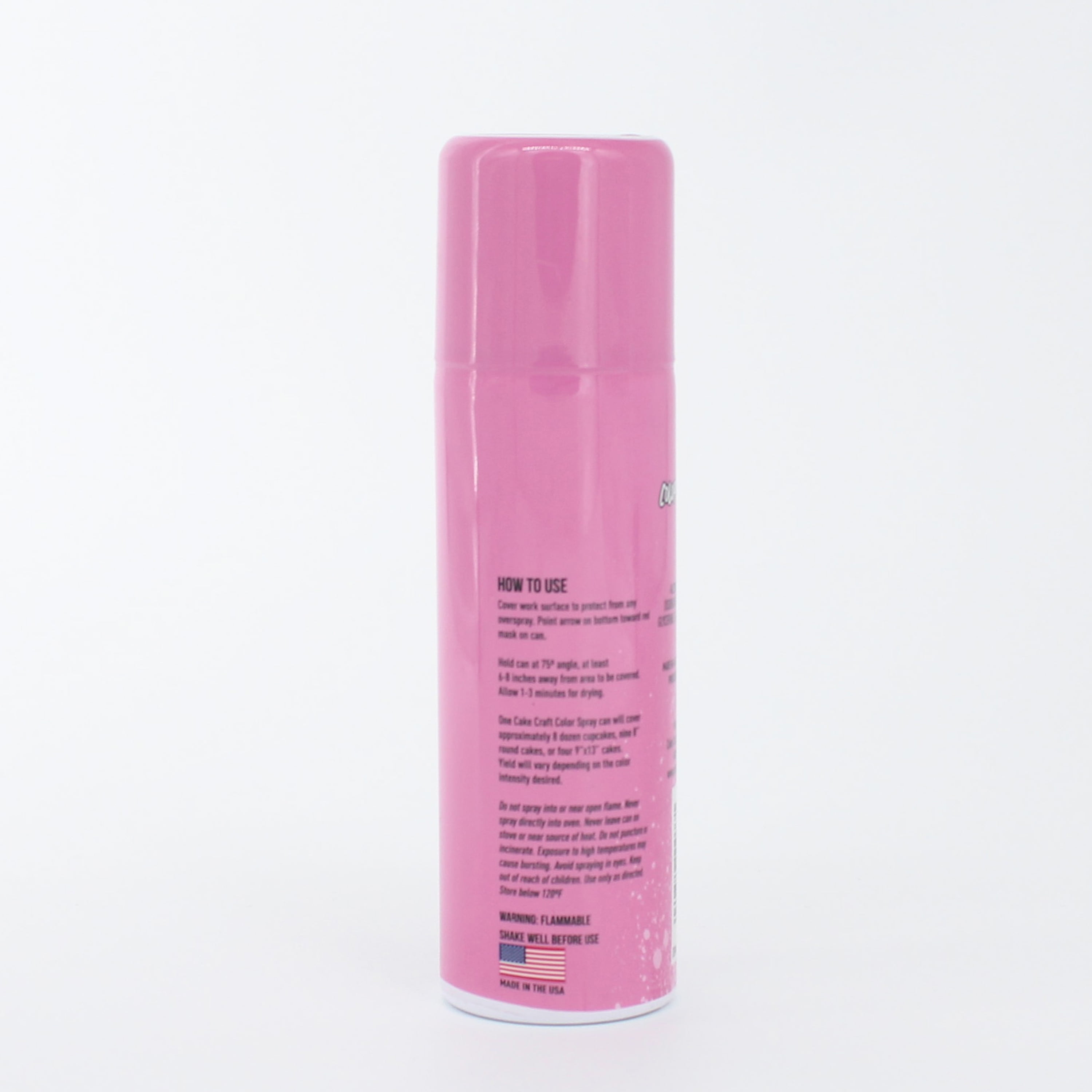 Cake Craft Edible Color Spray – Pink | Food Coloring Spray for Cakes, Cookies, Cupcakes & More | Edible & Food-Safe | Made in the USA | 1.5oz
