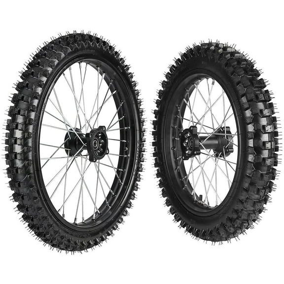 19" 16" Wheel Front 70/100-19  Rear 90/100-16 Tire and Rim Combo Inner Tube with 15mm Bearing Assembly for Pit Pro Trail Dirt Bike Monkey Suitable for XR CRF TTR Taotao Apollo SSR Parts