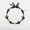 L033: Black, variant on Hawaiian Leis Kukui Nut Beads Necklace Cowrie Shell Flowers Leaves Graduation Luau Beach Wedding Party 59 inch Adjustable