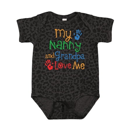 

Inktastic Nanny and Grandpa Love Me Gift Baby Boy or Baby Girl Bodysuit