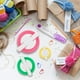 thumbnail image 2 of Ayasee Pompom Maker, 4 tamaños Pom Pom Maker para Fluff Ball Weaver Needle Craft DIY Lana Knitting Craft Tool Set Decoración (4), 2 of 8