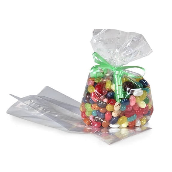 Pack of 1000, Cello Bags 3.5" x 2" x 7.5" Clear 1000 Gusset Style Cello Bags 1.2 Mil Excellent for Stationery, Greeting Cards, Cups, Mugs, Candles, Gifts & Smaller Quantities of Food Items