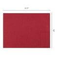 thumbnail image 6 of Set of 4 Cotton Linen Placemats, Rustic Rectangular Placemats for Dining Table Decor Washable Kitchen Table Mat Wipe Clean Red 17.7x13inch, 6 of 6