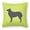 Multicolor, variant on Carolines Treasures BB3721PW1414 Croatian Sheepdog Checkerboard Blue Fabric Decorative Pillow