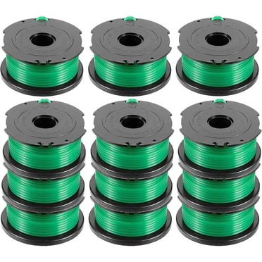 GH3000 Trimmer Spool Replacement for Black and Decker Gh3000 SF-080, 20ft 0.080" Line Spool for Black and Decker Weed Eater String GH3000 SF-080 GH3000R LST540 LST540B SF-080-BKP (12 Pack)