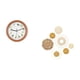 thumbnail image 5 of Reloj de pared con pájaro cantor, decoración colgante, relojes de pájaros, adornos decorativos de pared, arte de pared tejido de ratán, artesanías par, 5 of 8