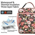 thumbnail image 2 of Rose Insulated Lunch Box Women Reusable Lunch Bag Fit Most Bento Boxes Lunchbox School Beach, 2 of 6