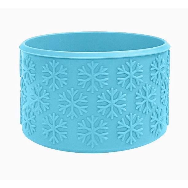 Funda protectora con diseño de copo de nieve, cubierta anticaída de silicona for taza Ice Ba, adecuada for varios tipos de tazas, cubiertas de silicona
