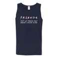 thumbnail image 2 of Don't Let Friends Alone Awareness Mens Graphic Tank Top, Navy, 3XL, 2 of 3
