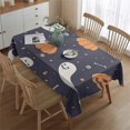 thumbnail image 2 of Happy Halloween Tablecloth Waterproof Spillproof Tablecolths Table Covers Pumpkin Spooky Rectangle Tablecloth for Halloween Party Decorations Favors, 2 of 5