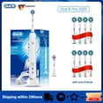 thumbnail image 2 of Cepillos de dientes eléctricos Oral B Pro2000, rotación sónica 3D, blanqueamiento dental, 2 modos, sensor de presión visible, recargable, resistente al agua, 2 of 5