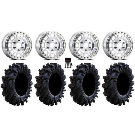 Method 412 Beadlock 15 Wheels Machined 34 Intimidator Tires Can-Am Maverick R