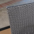 thumbnail image 2 of Monserrat Outdoor 5 Piece Acacia Wood and Wicker Dining Set, Gray, Gray, 2 of 6