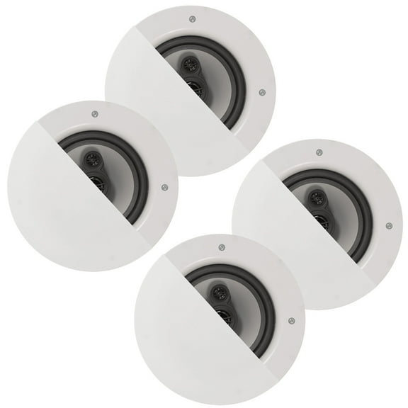 Acoustic Audio CSic64 Frameless In Ceiling 6.5" Speaker 2 Pair Pack 3 Way Home Theater Speakers