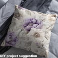 thumbnail image 2 of Feelyou Girls Watercolor Floral Fabric by the Yard 5 Yards, Wheat Purple Sewing Fabric, Rustic Flower Home Decor Fabric by the Yard, Ultra Soft Home Decor, 2 of 6