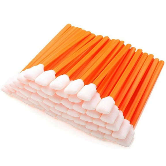 Mawalde 100 Pcs Foam Swabs Sticks Cleanroom Detailing Swab Sponge Sticks for Inkjet Printer, Optical Instruments,Camera Sensors