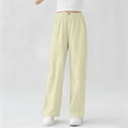 thumbnail image 5 of HAPIMO Girls Kids Multi Color Drapey Wide Leg Pants Elastic Waist Casual Trousers for Daily Wear Yellow 7 Years, 5 of 7