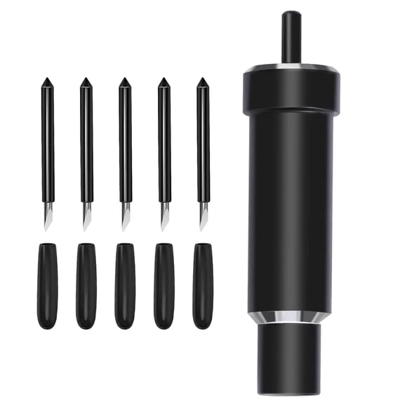 AUNKZL soporte de cuchilla de corte profundo + 5 cuchillas para Maker