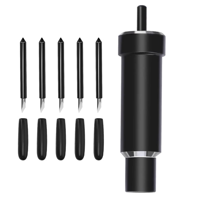 AUNKZL soporte de cuchilla de corte profundo + 5 cuchillas para Maker