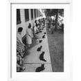 thumbnail image 2 of Art.com Owners with Their Black Cats, Waiting in Line For Audition in Movie Tales of Terror Photographic Print by Ralph Crane, White Frame Wall Art, 17" x 21", 2 of 5