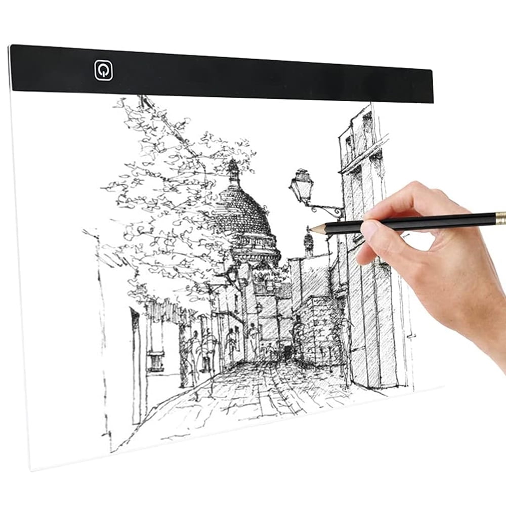 Big A3 LED Copy Board Light Tracing Box, Adjustable USB Power LED Trace Light Pad For Tattoo Drawing, Streaming, Sketching, Animation, Stenciling, With Removable Stand And Diamond