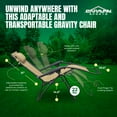 thumbnail image 3 of Caravan Sports Zero Gravity Outdoor Folding Patio Lounge Chair, Beige, 3 of 12