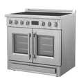 thumbnail image 3 of Forno Torino 36 Inch French Door Induction Range with Air Fryer and True Convection Oven, 3 of 5
