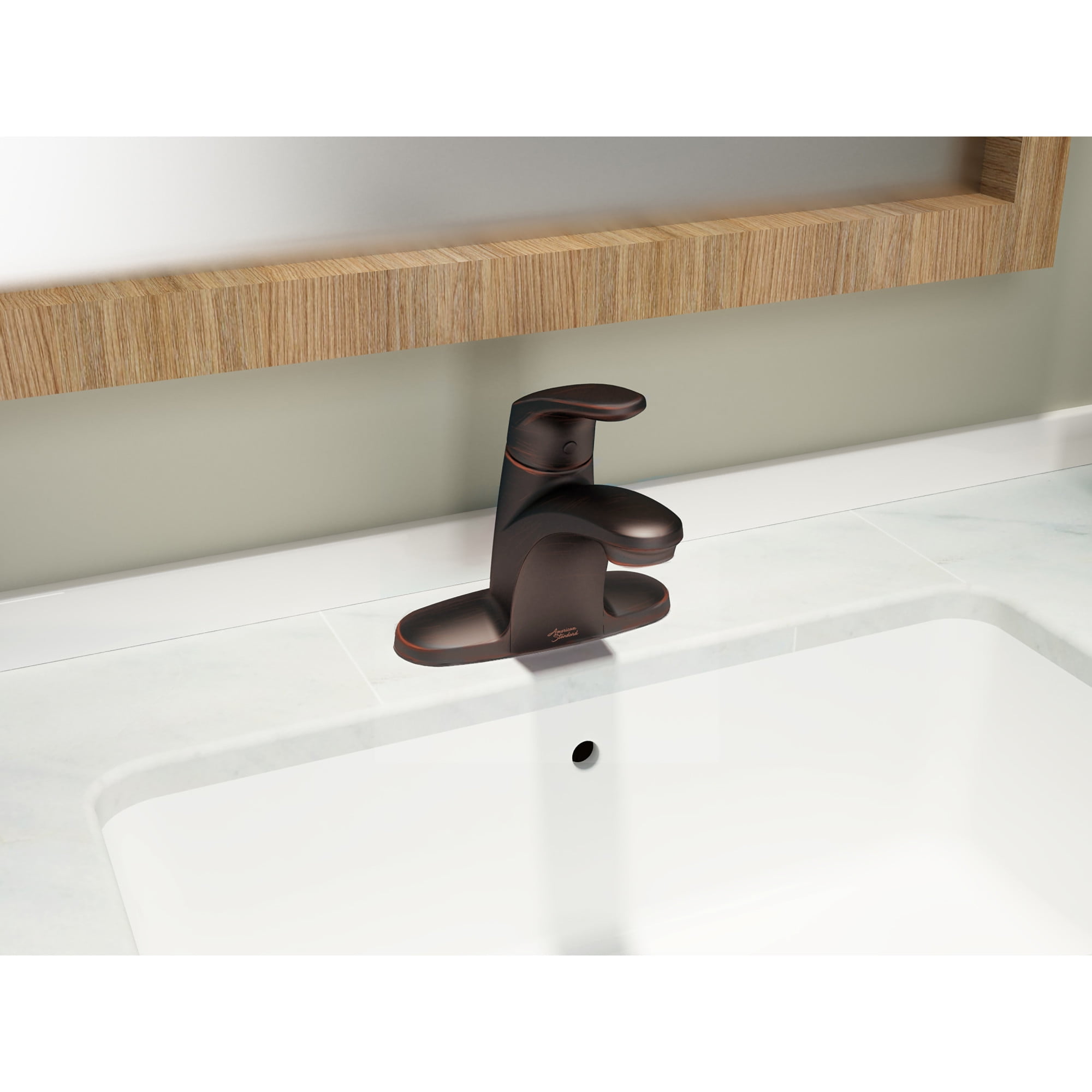 American Standard 7075004.243 Colony Pro 1.2 GPM Centerset Bathroom Faucet - Black