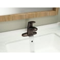 thumbnail image 5 of Manual Mid Arc Bathroom Faucet, 4" Mount, Brushed Nickel 3 Hole, 5 of 7