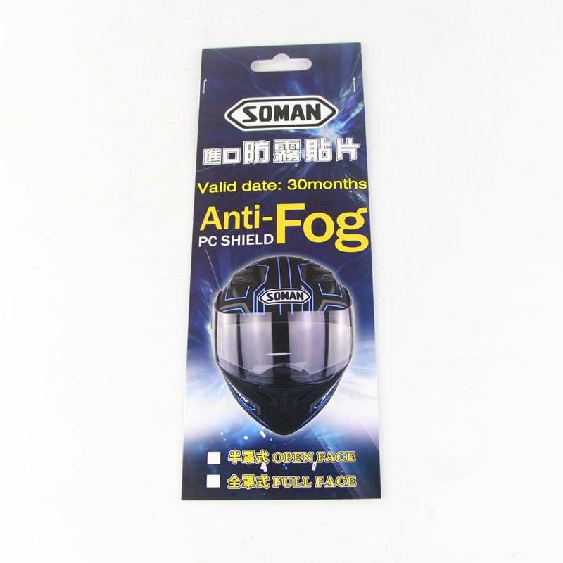 Details about   Universal Helmet Anti-Fog Motorcycle Helmet Lens Fog Resistant Films B8E4 