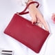 thumbnail image 2 of Billetera Bolsa Bolso de mensajero de cambio de moda para mujer Cartera de PU de embrague portátil (rojo vino) Likrtyny Para Estrenar, 2 of 4