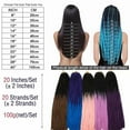 thumbnail image 6 of SEGO New Straight Faux Locs Crochet Hair Curly New Soft Locs Crochet Hair for Women Pre Looped Synthetic Goddess Locs Braiding Hair Extension, 6 of 7