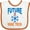 White and Orange, variant on Inktastic Future Hvac Tech in Training Boys Baby Bib