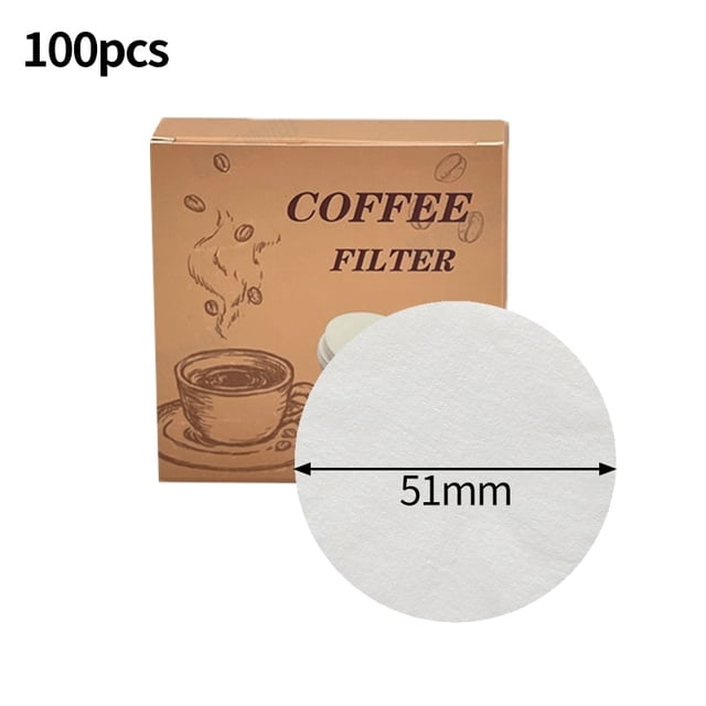 100 Pcs Round Coffee Filter Paper 51/54/58/56/60/68mm Espresso Machine Filter Paper Barista Maker Handle Puck Screen Portafilter