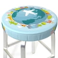 thumbnail image 3 of Naloa Dreaming Travel Round Bar Stool Cushion Cover 12-14 inch, Fits Kitchen, Office, Restaurant Chairs - 13 inch, 3 of 7