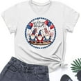thumbnail image 5 of Xdegoge Tenues du 4 Juillet, Chemisiers à Manches Courtes en Coton, Hauts Grande Taille pour Femmes 4X-5X en Liquidation, Chemises Rouges Grande Taille, Commandes Passées par Moi chez Walmart, de Mujer Para, Multicolore 2X, 5 of 5