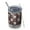 Black Floral Skull, variant on 12oz Tumblers Black Floral Skull Pattern Vacuum Insulated Stainless Steel Travel Tumbler Cups Mug with Lid and Straw for Beer,Coffee,Beverages with Cleaning Brush for Cold & Hot Drinks