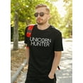 thumbnail image 2 of Unicorn Hunter Target Men Black T-Shirt, Male Small, 2 of 4
