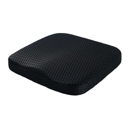 Leodye 1PCS Cotton Square Pad Slow Rebound Memory Foam Seat Cushion Universal All Season Use for office Chair and Car Seat -15.75&times;15.75&times;2.17in