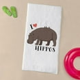 thumbnail image 3 of CafePress - I Love Hippos - Large Beach Towel, Soft 30"x60" Towel with Unique Design, 3 of 3