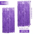 thumbnail image 2 of Light Purple Fringe Curtain Foil Backdrop Curtain 2PCS 3.3x8.2Ft Party Streamers Metallic Tinsel for Birthday Wedding Engagement Baby Shower Bachelorette Christmas Holiday Party Decorations, 2 of 8