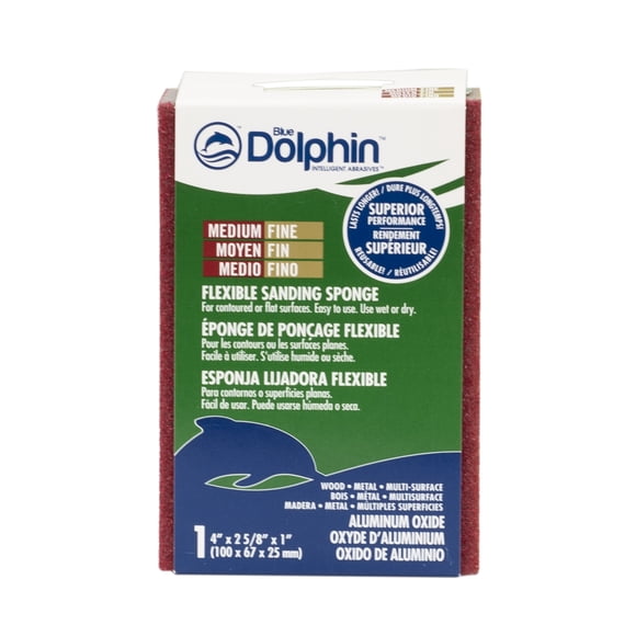 Sanding Sponge Medium/Fine (4" x 2 5/8") 1" thickness