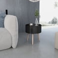 thumbnail image 6 of vidaXL Modern with Serving Tray and Accent Sofa Other Round End Table, White, 6 of 19
