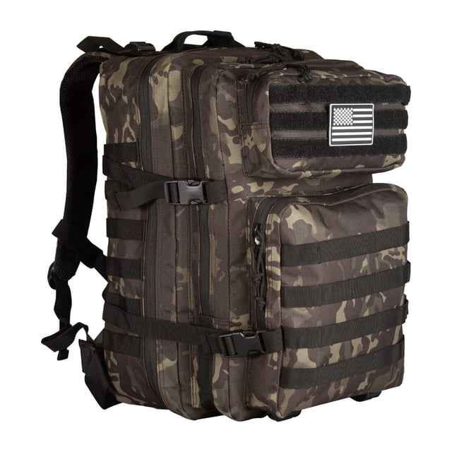 Mochila Tactica Militar Impermeable | Mochila Para Viaje, Senderismo, De Asalto | Maleta Para Gimnasio 45 lts Grado Militar. MIMA 2 Militar