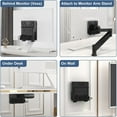 thumbnail image 4 of Gieenan Adjustable Client Mount Bracket Mounting Computer Monitor Arm Stand Under Desk, 4 of 15