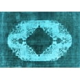 thumbnail image 1 of Ahgly Company Indoor Rectangle Oriental Light Blue Industrial Area Rugs, 2' x 5', 1 of 4