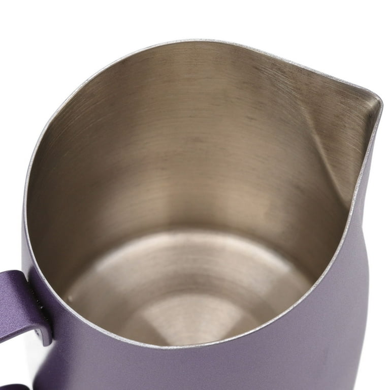 Milk Frother Cup Stainless Steel Incisive Mouth Profession Milk Frothing  Pitcher Coffee Jug for Coffee Shop Purple/Green