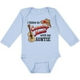 thumbnail image 3 of Inktastic I Listen to Country Music with my Auntie Guitar and Hat Boys or Girls Long Sleeve Baby Bodysuit, 3 of 5