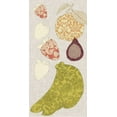 thumbnail image 2 of Vision Studio 14x24 White Modern Wood Framed Museum Art Print Titled - Contour Fruits and Veggies VIII, 2 of 4